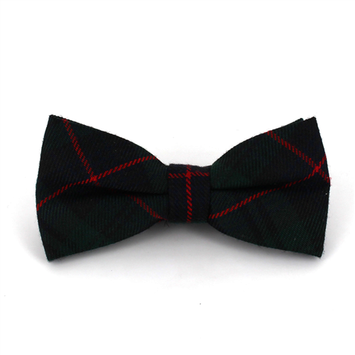 Green and Blue Tartan Bow Tie