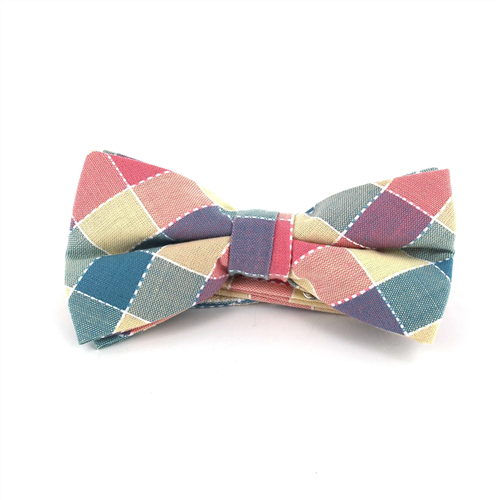 Patchwork Check Bow Tie