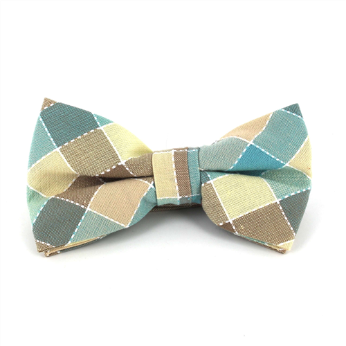 Patchwork Check Bow Tie