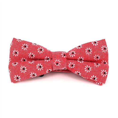 Red Floral Bow Tie