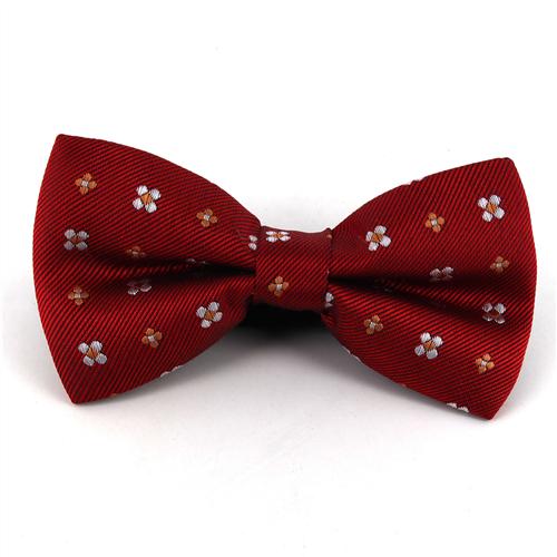 Red Floral Bow Tie