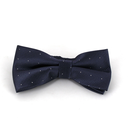 Dark Grey Bow Tie with Shimmering Dots