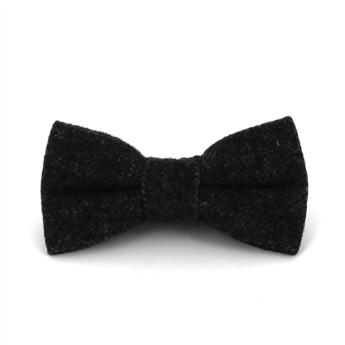 Dark Brown Speckled Wool Bow Tie