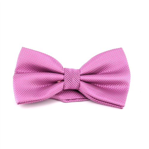 Solid Violet Checkered Bow Tie