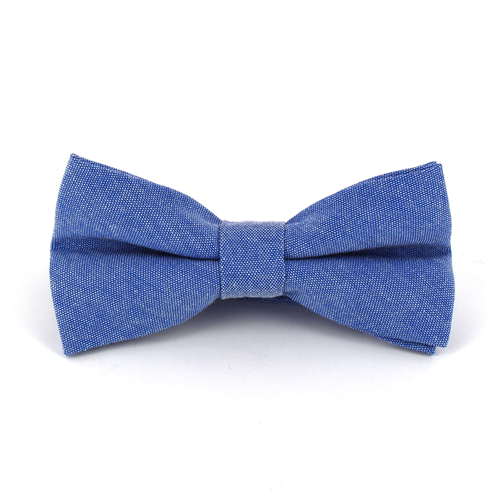 Solid Oxford Blue Bow Tie