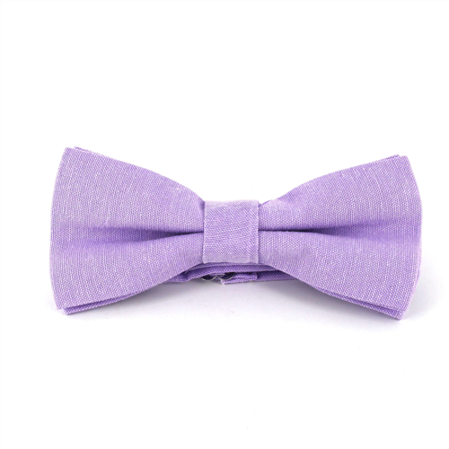 Plain Lilac Oxford Bow Tie