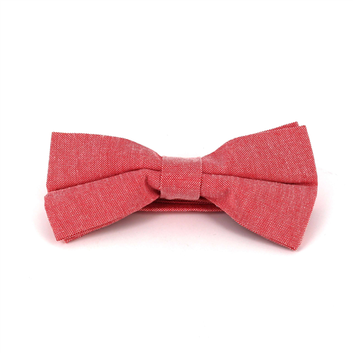 Red Oxford Solid Bow Tie