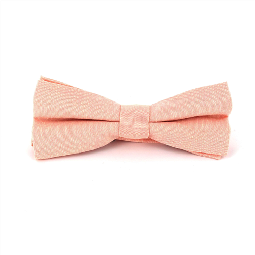 Solid Pink Oxford Bow Tie