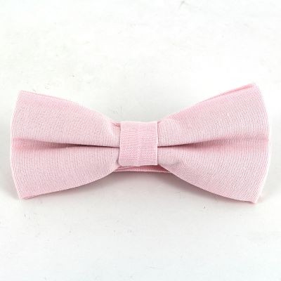 Light Pink Oxford Solid Bow Tie