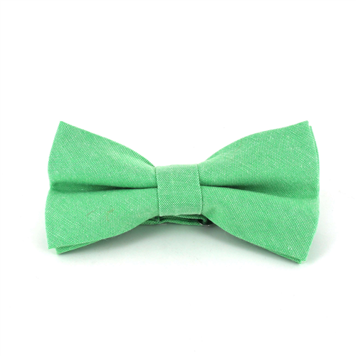 Solid Green Oxford Bow Tie