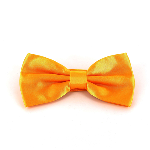 Amber Satin Solid Bow Tie