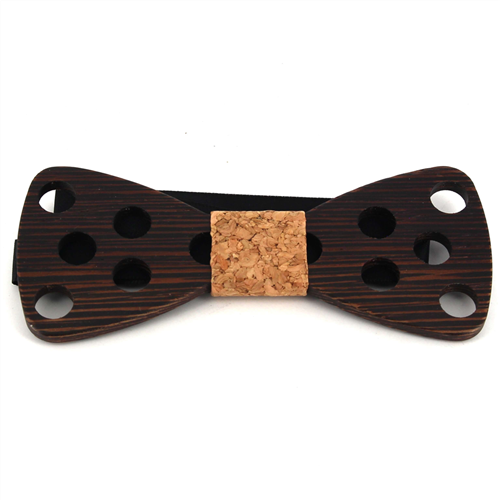 Large Hole Wooden Bow Tie