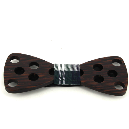 Large Hole Wooden Bow Tie