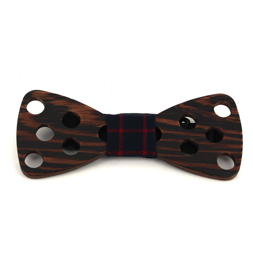 Large Hole Wooden Bow Tie