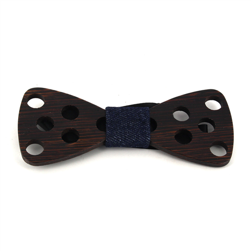 Large Hole Wooden Bow Tie