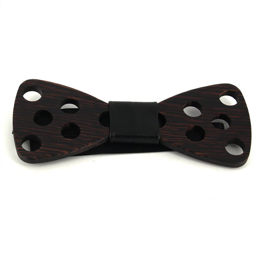 Large Hole Wooden Bow Tie