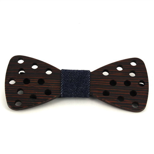 Small Dots Wooden Bow Tie