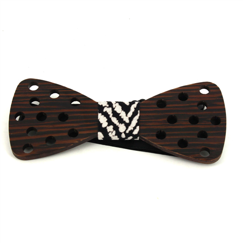 Small Dots Wooden Bow Tie