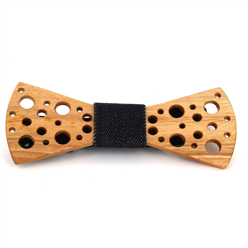Small Dots Wooden Bow Tie