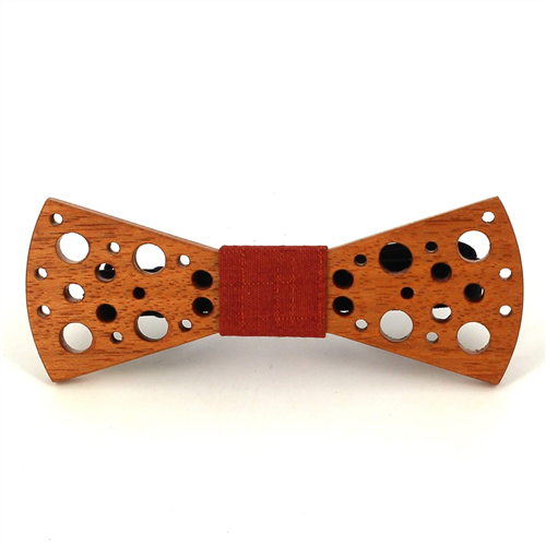 Small Dots Wooden Bow Tie