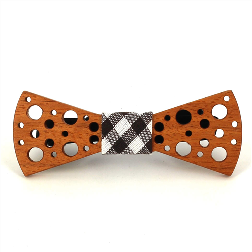 Small Dots Wooden Bow Tie