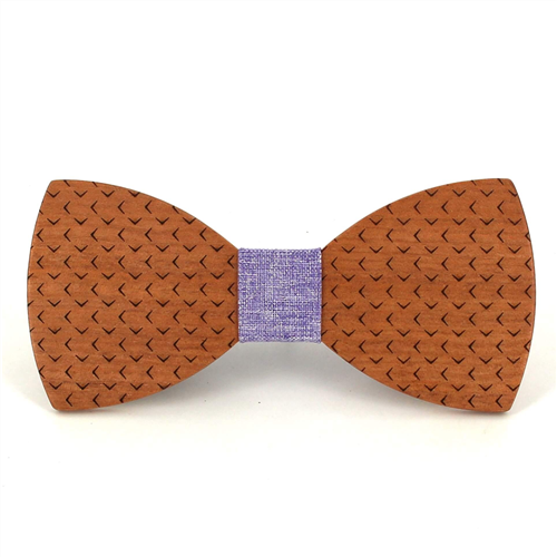 Angular Wood Bow Tie