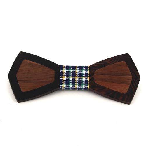 Two-Tone Wooden Bow Tie