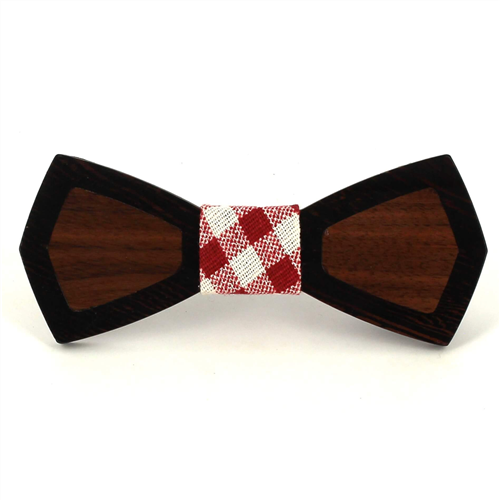 Two-Tone Wooden Bow Tie