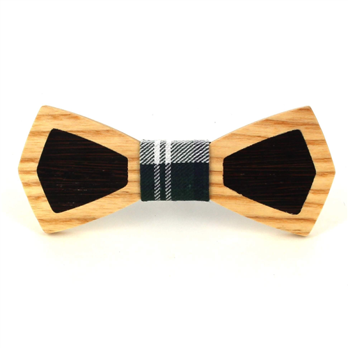 Two-Tone Wooden Bow Tie