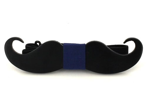 Mustache Wooden Bow Tie
