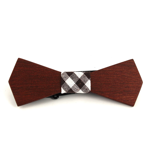 Deltoid Wooden Bow Tie