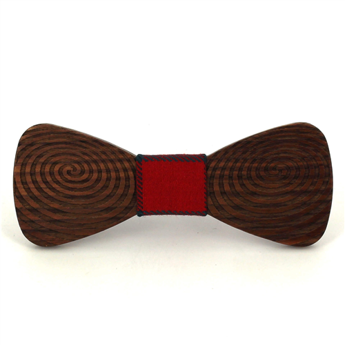 Spiral Wood Bow Tie