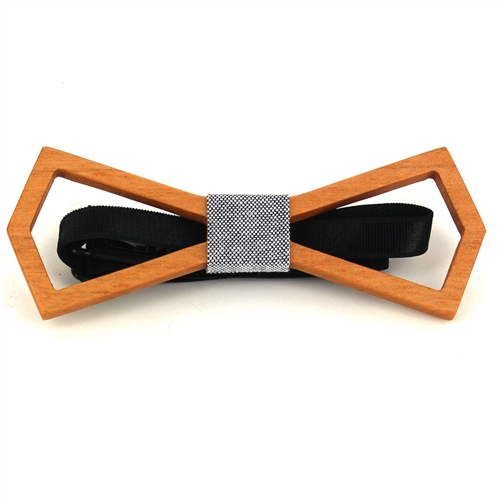 Hollow Deltoid Wooden Bow Tie