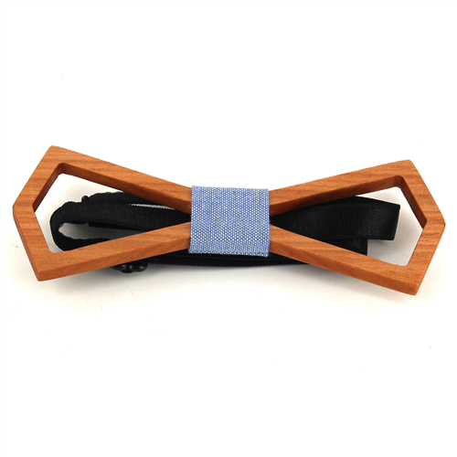 Hollow Deltoid Wooden Bow Tie