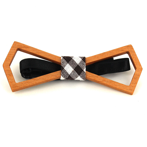 Hollow Deltoid Wooden Bow Tie