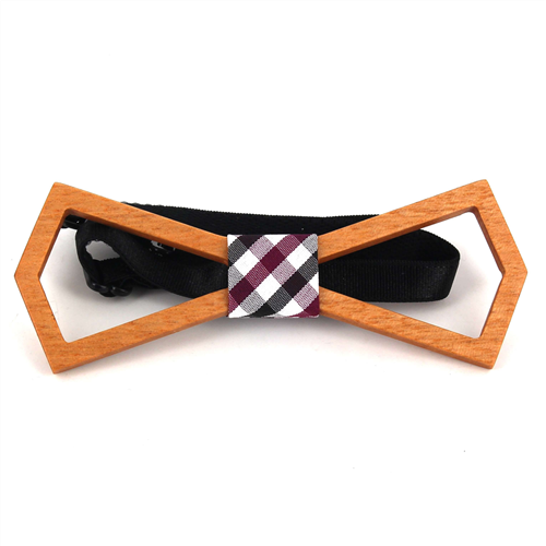 Hollow Deltoid Wooden Bow Tie