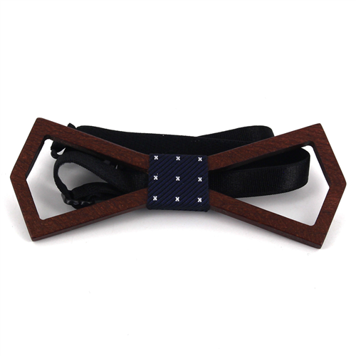 Hollow Deltoid Wooden Bow Tie