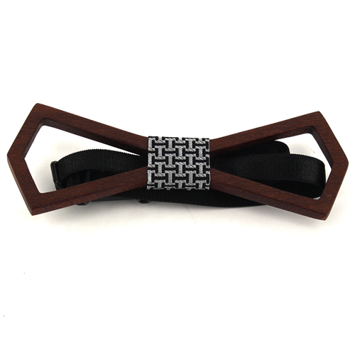 Hollow Deltoid Wooden Bow Tie
