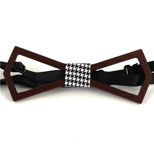 Hollow Deltoid Wood Bow Tie