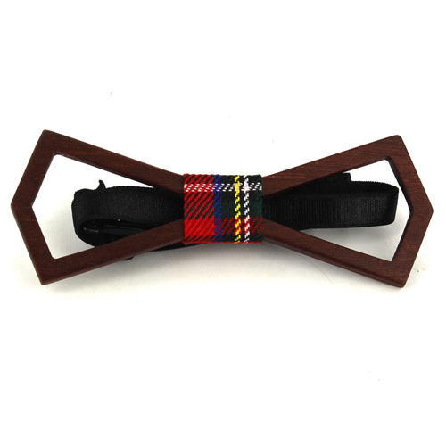 Hollow Deltoid Wooden Bow Tie