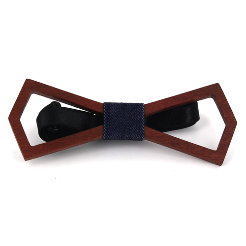Hollow Deltoid Wooden Bow Tie