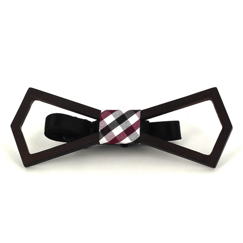Hollow Deltoid Wooden Bow Tie