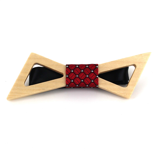 Hollow Wooden Bow Tie