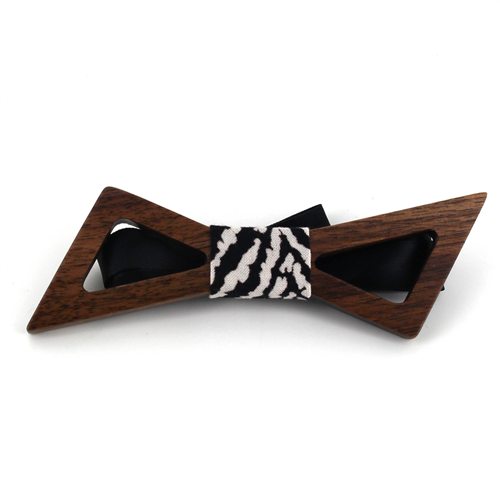 Hollow Wooden Bow Tie