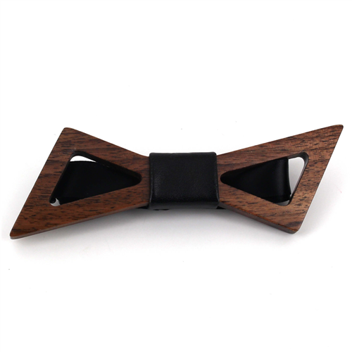 Hollow Wooden Bow Tie