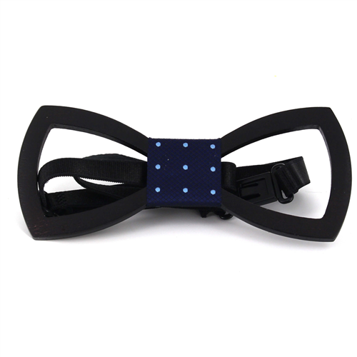 Rounded Hollow Wooden Bow Tie
