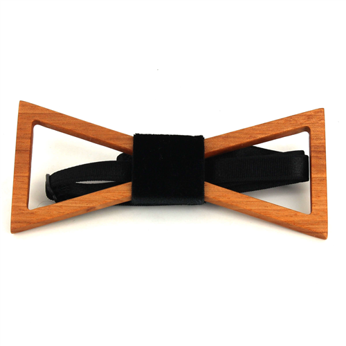 Triangular Hollow Wooden Bow Tie