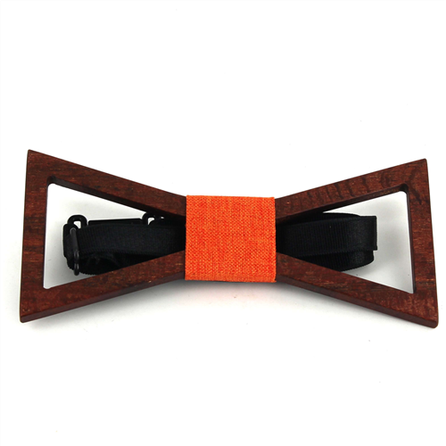Hollow Triangle Wooden Bow Tie