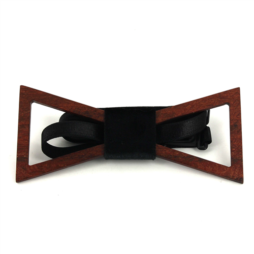 Triangular Hollow Wooden Bow Tie