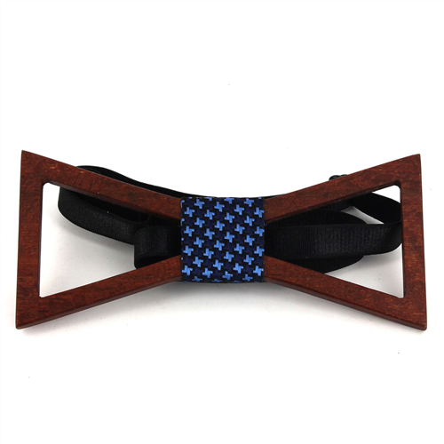 Triangular Hollow Wooden Bow Tie